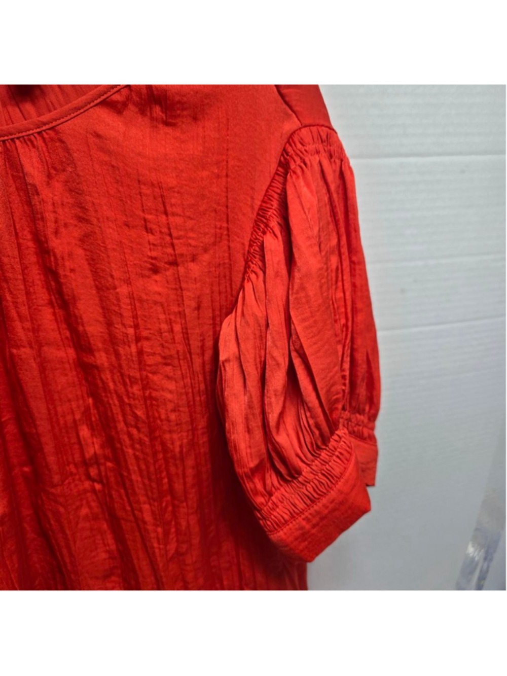 Women's Vince Camuto Orange Blouse L - Picture 3 of 9
